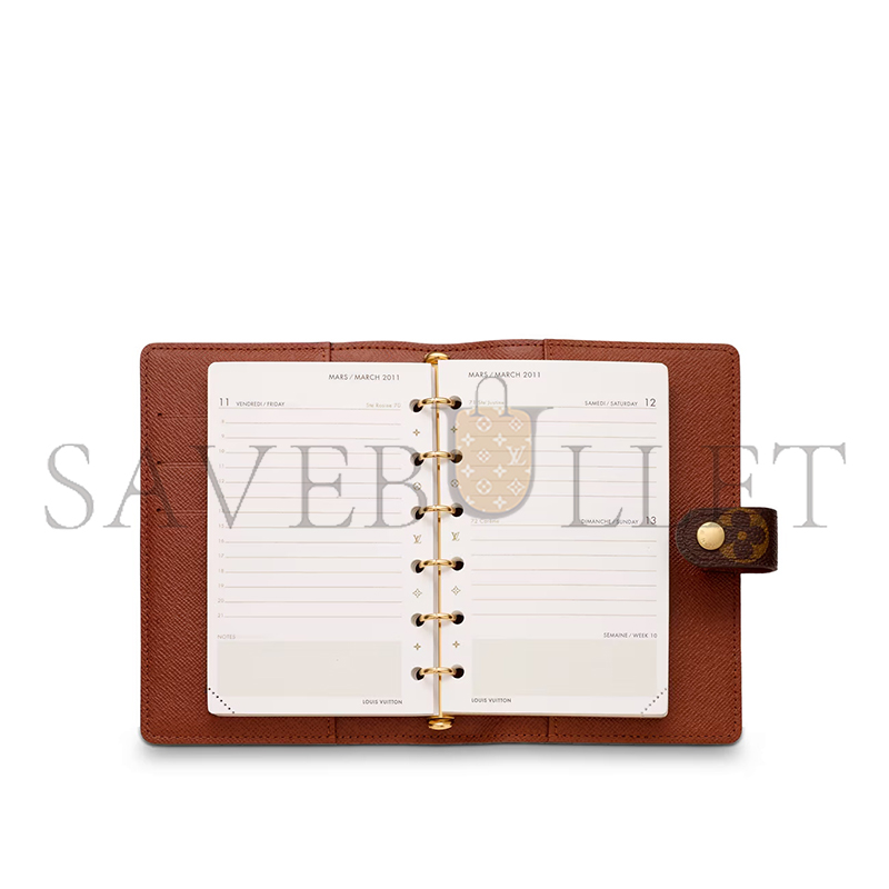 LOUIS VUITTON SMALL RING AGENDA COVER R20005 (14.5*10*2cm)